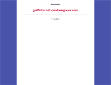 Tablet Screenshot of gulfinternationalcongress.com